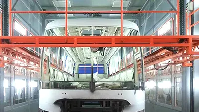 Окрасочно-сушильная камера для автобусов и грузовиков